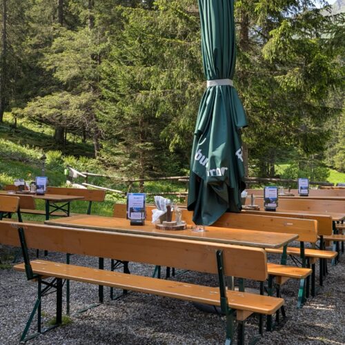 Alpengasthaus Rellstal Terrasse